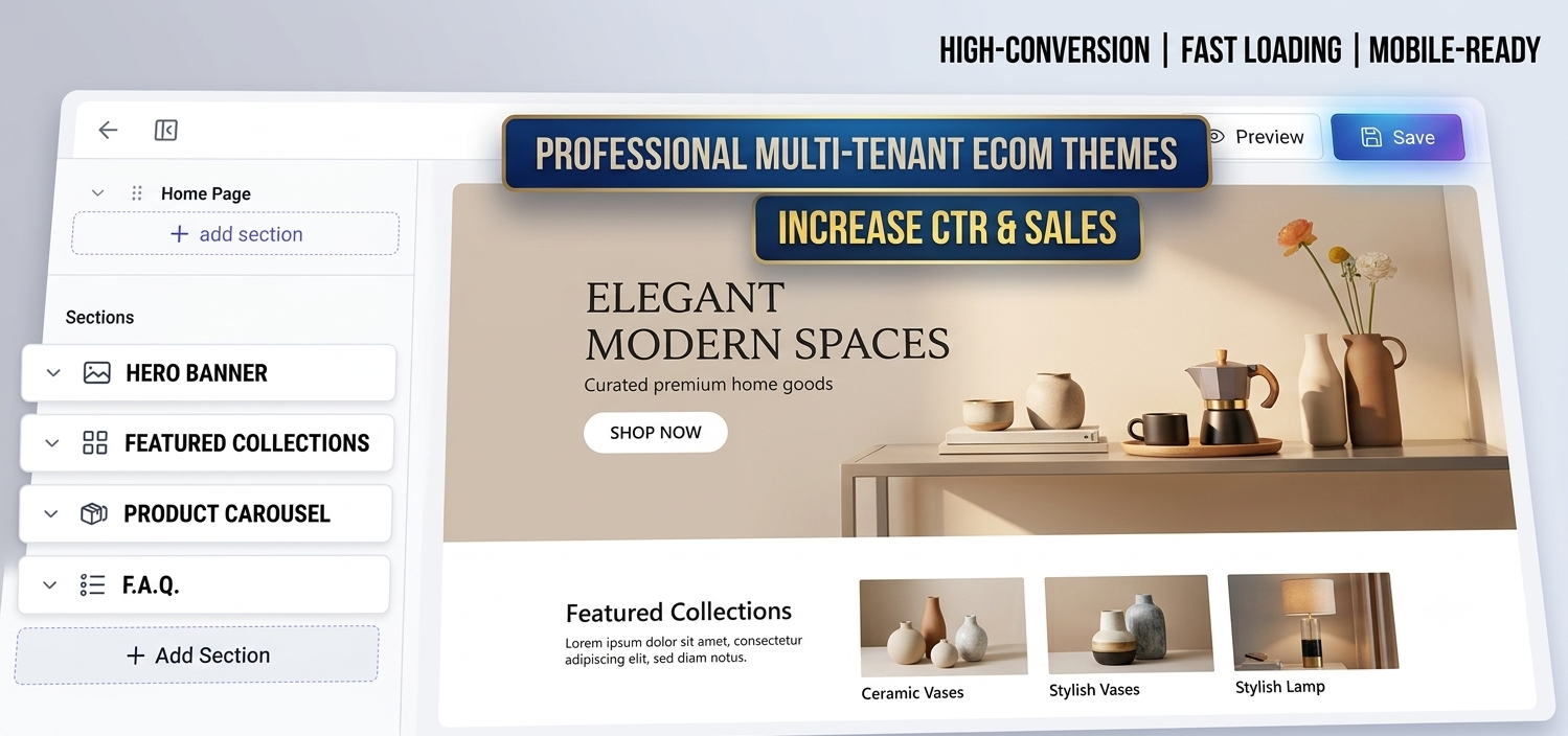 Multi-Tenant Ecommerce SaaS Platform